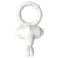 Белое виброкольцо POWER THRILL CLIT COCKRING Белое виброкольцо POWER THRILL CLIT COCKRING