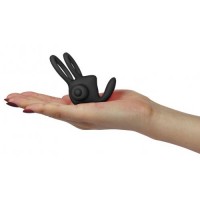 Двойное виброкольцо Power Clit Duo Silicone Cockring чёрное