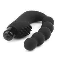 Анальные шарики с вибрацией и стимулятором промежности Beads Stimulator