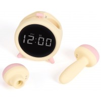 Умный стимулятор-будильник с вакуумной стимуляцией и вибрацией Naughty Clock