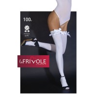 Плотные чулки с белыми атласными бантами (Le Frivole) (S/M)