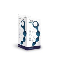 Анальные шарики Moons синие 3 см