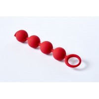 Анальная цепочка Appulse красная 2,5 см Анальная цепочка Appulse красная 2,5 см