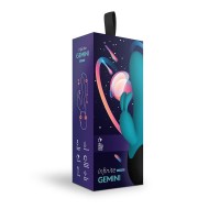 Нагреваемый вибратор кролик Gemini цвет морская волна Нагреваемый вибратор кролик Gemini цвет морская волна