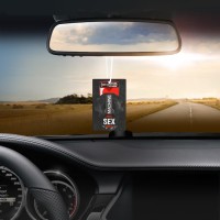 Ароматизатор в авто бумажный SEXDRIVE "Сексмашин", клубника