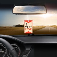 Ароматизатор в авто бумажный SEXDRIVE "Любовь", ваниль