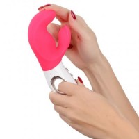 Вибратор с клиторальным стимулятором Fun Factory Miss Bi розовый