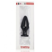 Анальная пробка из стекла черная Glass Romance 4 см Анальная пробка из стекла черная Glass Romance 4 см