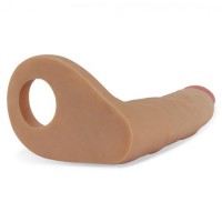 Реалистичная насадка для двойного проникновения The Ultra Soft Double 17 см