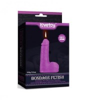 Фиолетовая восковая свеча с низкой температурой плавления в форме пениса 156 грамм