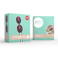 Вагинальные шарики Fun Factory Smartballs Duo черно-малиновые