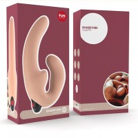 Безремневой страпон Fun Factory Sharevibe с вибрацией телесный