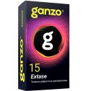 Презервативы Ganzo Extase точечно-ребристые 15 шт