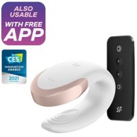 Смарт-стимулятор для пар Satisfyer Double Love белый Смарт-стимулятор для пар Satisfyer Double Love белый