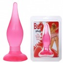 Розовая анальная пробка с присоской Butt plug Розовая анальная пробка с присоской Butt plug