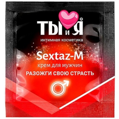 Крем для мужчин Sextaz-M с разогревающим эффектом 1,5 гр, пробник (СРОК ДО 12.22)