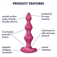 Анальная виброёлочка Satisfyer Lolli Plug 1 розовая