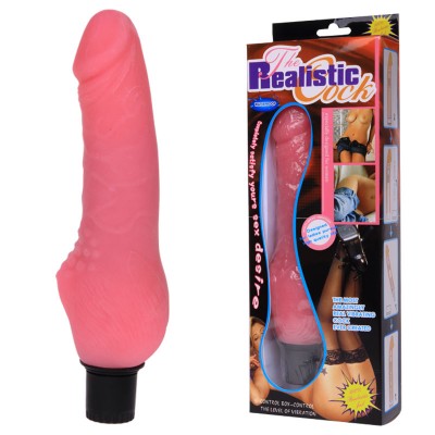 Водонепроницаемый вибратор без мошонки Realistic Водонепроницаемый вибратор без мошонки Realistic