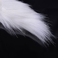 Черная пробка с серым  хвостом  анальная  40 см