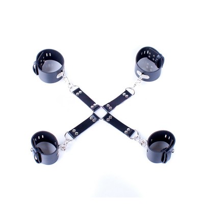 Бондажные наручники и поножи на замках Бондажные наручники и поножи на замках