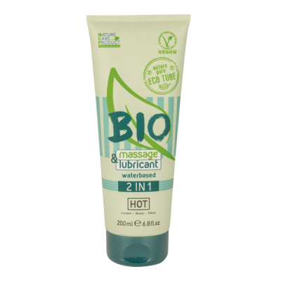 Хот Био интимный массажный гель 2 в 1, 200 мл.