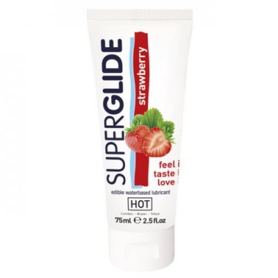 Superglide Strawberry съедобный лубрикант со вкусом клубники 75 мл. Superglide Strawberry съедобный лубрикант со вкусом клубники 75 мл.