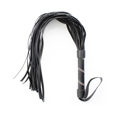 Длинная плеть с декоративной цепью на рукояти Длинная плеть с декоративной цепью на рукояти