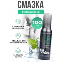 Смазка на водной основе JoyDrops со вкусом мяты 100 мл
