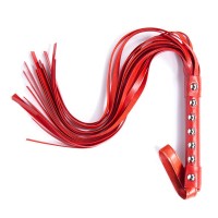 Плеть с металлическими заклёпками red