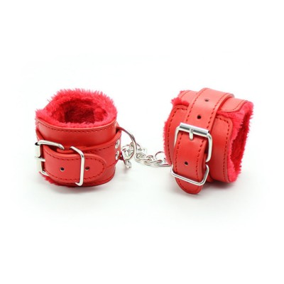 Красные поножи с мехом Красные поножи с мехом