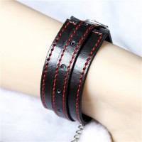 Регулируемые поножи black-red