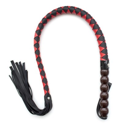 Кнут с твердой ручкой красно-черный Кнут с твердой ручкой красно-черный