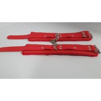 Красные поножи с мехом Красные поножи с мехом