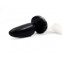 Анальная пробка с белым лисьим хвостом Анальная пробка с белым лисьим хвостом