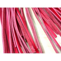 Мягкая кожаная плеть-флогер красного цвета