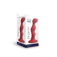Анальная пробка изогнутая CORE красного цвета S Анальная пробка изогнутая CORE красного цвета S