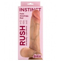 Реалистичный фаллоимитатор на присоске Instinct Rush 18 см