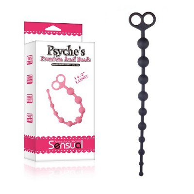 Анальная цепочка черная Psyche’s Premium Anal Beads Анальная цепочка черная Psyche’s Premium Anal Beads