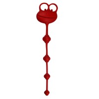 Анальная цепочка красная Silicone Frog Anal Beads-Red Анальная цепочка красная Silicone Frog Anal Beads-Red
