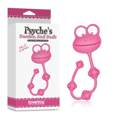 Анальная цепочка розовая Silicone Frog Anal Beads-Pink Анальная цепочка розовая Silicone Frog Anal Beads-Pink