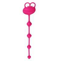 Анальная цепочка розовая Silicone Frog Anal Beads-Pink Анальная цепочка розовая Silicone Frog Anal Beads-Pink