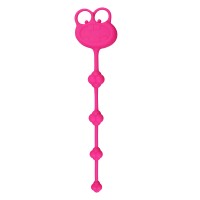 Анальная цепочка розовая Silicone Frog Anal Beads-Pink Анальная цепочка розовая Silicone Frog Anal Beads-Pink
