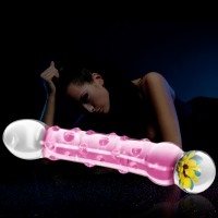 Фаллоимитатор стеклянный Glass Romance розовый 18 см