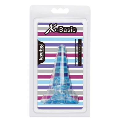 Анальная пробка голубая X-Basic Cutey Anal Plug