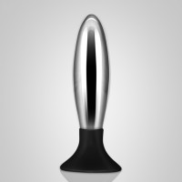 Анальная пробка Bobby серебристо-пурпурная Анальная пробка Bobby серебристо-пурпурная