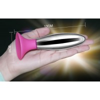 Анальная пробка Bobby серебристо-пурпурная Анальная пробка Bobby серебристо-пурпурная