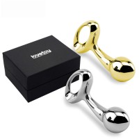 Aнальная втулка золотистая Luxury Pure Metal Plug