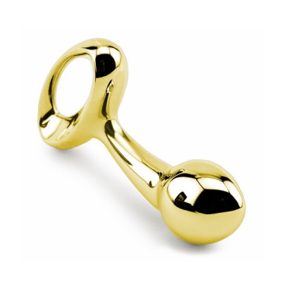 Aнальная втулка золотистая Luxury Pure Metal Plug