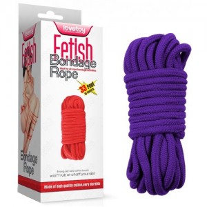Пурпурная веревка для бондажа Fetish Bondage Rope 10 метров