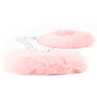 Поножи Fetish Pleasure Fluffy Leg Cuffs розовые